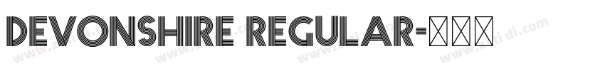 Devonshire Regular字体转换 Devonshire Regular字体转换